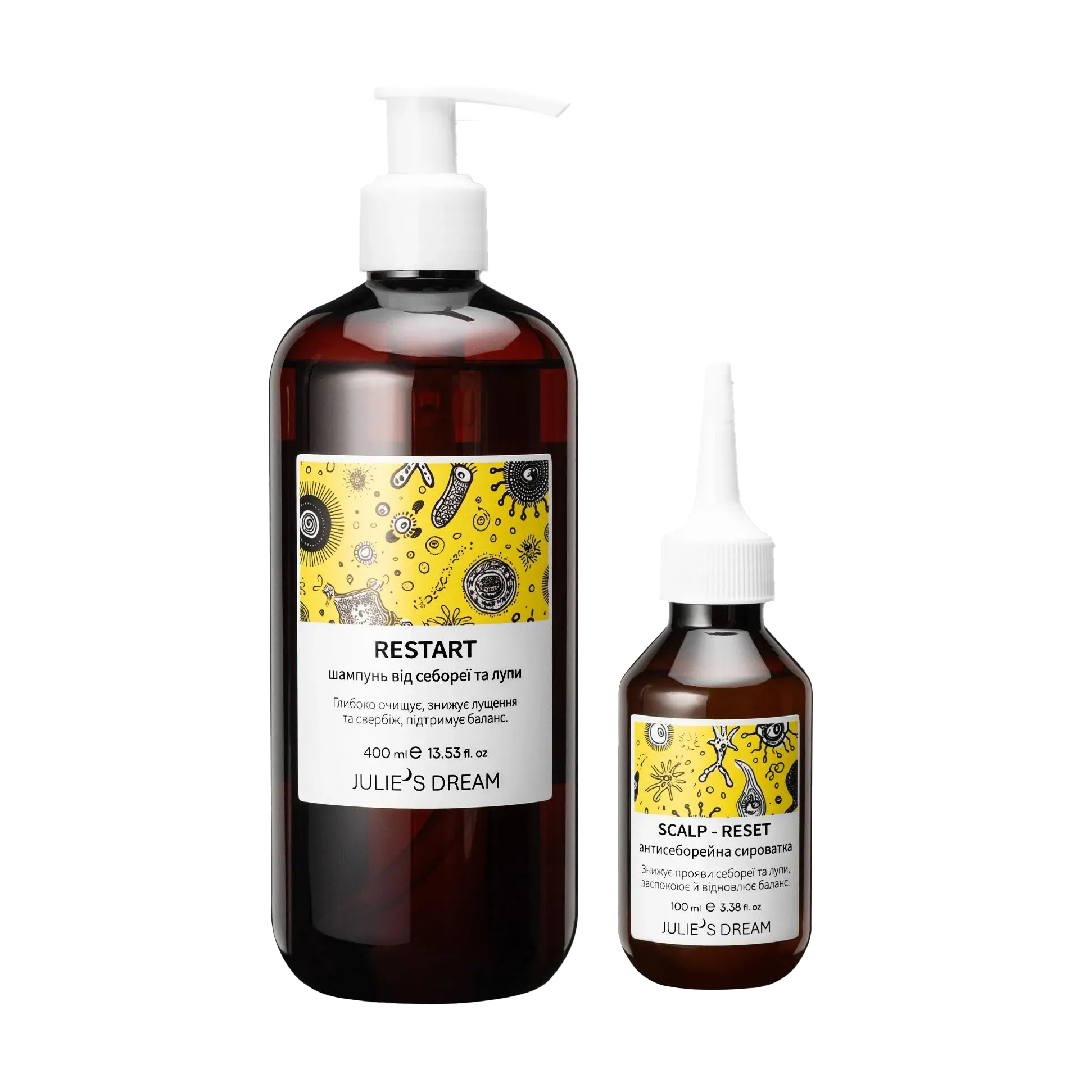 Набір для волосся Julie's Dream Derma Scalp Set (шампунь, 400 мл + сироватка, 100 мл)